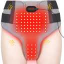 Heating Pad for Period Cramps,162 LEDs Light Therapy Massage Pad for Supporting Prostate Health and Relieving Perineal Discomfort,3 Light and Vibration Models Wearable Heating Pad Gifts for Family