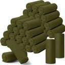 Kinlop Fleece Blanket Bulk 60 x 50 Inch Soft Lightweight Fleece Cozy Blanket Warm Throw Plush Pet Throw for Bed Couch Sofa Home Office Wedding Gifts Travel Camping(Army Green,40 Packs)