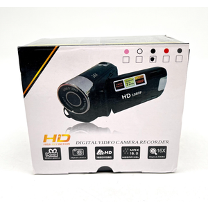 HD 1080P Digital Video Camera Recorder - Max 16.0MP & 16X Zoom - Black