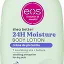 Eos Shea Better Body Lotion- Crme de Pistachio, 24-Hour Moisture Skin Care, Lightweight & Non-Greasy, Made with Natural Shea, Vegan, 16 fl oz, 2 Pack