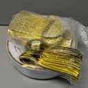 300PCS Gold Plastic Plate Set (50 Guests), Plastic Plates for Party Wedding Birthday, Disposable Dinnerware Set of 100 Plates, 100 Forks, 50 Spoons, 50 Knives for Christmas