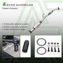 Rear Catalytic Converter Compatible with Toyota Camry 2007-2011, Toyota Solara 2006 2007 2008 2.4L L4 Catalytic Convertor W/Gasket EPA Compliant