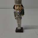 Decorative Wooden Glittered Christmas Nutcracker Soldier King with Sword or Drum