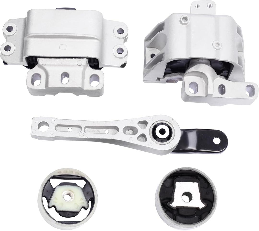 Engine Motor and Transmission Mount Compatible with Jetta 2014-2018 1.8L1.4L L4 & Passat 2014-2017 1.8L L4 & Beetle 2018-2019 2.0L Turbocharged 5-Piece Set /A6929 A4928 A4925 A6962 A6966