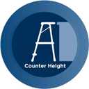 COSCO 2-Step Kitchen Stepper™ Adult Folding Step Stool, Kids Folding (Steel/Resin)