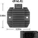 6 Pin Voltage Regulator Rectifier 5GT-81960-00-00 12V Replacement for Ya-maha Grizz-ly 125 350 450 600 660 Ra-ptor 250 350 660 660R 700 700R 5BN-81960-00-00
