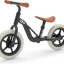 Chillafish Charlie Kids Balance Bike: Lightweight Frame, Toddler Bicycle with No-Puncture Tires, Adjustable Seat & Handle Bars, Easy Carry Handle (Black)
