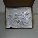 ADIIL 20 PCS Q Hanger Hooks with Safety Buckle, Windproof Screw Hooks for Hanging Outdoor String Lights, Plants, Christmas Patio Lights, 2.2 Inches, White