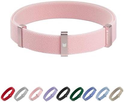 BuddyArmor Safety Cat Collar - U.S. IDA Gold Awarding Design, Elastic Quick Release, Non Breakaway - Lightweight for Kitten, Neck Fit 7.8'-15.7' for All Small Large Cat,M(Blush Pink)
