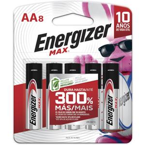 Eveready Energizer Max Alkaline AAA Batteries 8 ea, Silver (E92MP-8), 24 Pack