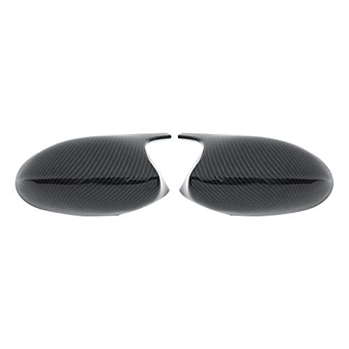 NewYall Pair of Carbon Fiber ABS Rear View Door Side Mirror Cover Cap for BMW 3 Series E90 E91 E92 E93 PRE-LCI Models 320i 323i 328i 335i 325Ci 330Ci 328xi 328xi 2005-2009 Left and Right Side