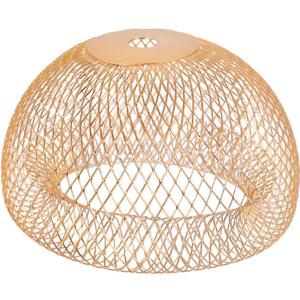 Luxshiny Wire Lampshade Birdhouse Shape 3.93X3.93X2.36 Inch Iron Wire Decorative Hanging Lamp Shade Soft Light Cover for Home Office Lighting