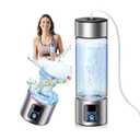 Upgrade 3-in-1 Hydrogen Water Bottle Generator with Display - Industry TOP - 24-Hour Hydrogen Lock | 0 Chlorine & 0 Ozone | 100% Leak-Proof Seal, Hydrogen Water Bottle Generator with Hydrogen Straw