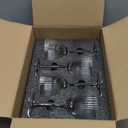 Premium Ribbed Nick&Nora Cocktail Glass Set, Lead-Free Crystal, 4 Pack for Home Bar,Modern Stemware for Entertaining (Stripes Texture Design)