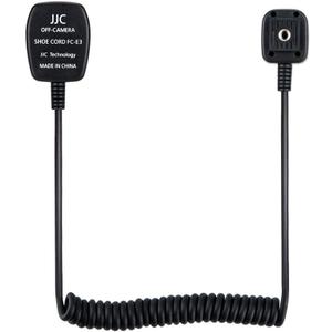 Flash TTL Cord JJC Off-Camera Flash Hot Shoe Cord for Canon R5 R6 RP R T8i T7 T7i T6 T6i T6s T5 T5i SL3 SL2 90D 80D 77D 6D Mark II 5D Mark IV M50 M6,etc Replaces Canon OC-E3 Cord -1.3m