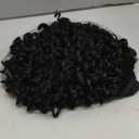 Aisaide Curly Headband Wigs for Black Women, Synthetic Deep Wave Half Wigs, Glueless Short Natural Black 14Inch 1B