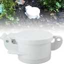RULLINE 4" Sewer Cap Compatible with RV Sites Campground RV Sewer Cover Male Sewer Adapter Sewer Cleanout Cap
