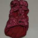 Winter Warm Dog Jacket for Small Dogs Cat Cold Weather Coats with Harness Paded Dogs Fleece Vest Waterproof Windproof Dog Snow Jacket Pet Puppy Clothes (Wine red,XS)