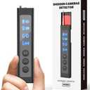 Hidden Camera Detector,Professional RF Signal Scanner, Bug Detector,Wireless Tracker Detector, Rechargeable Portable Hidden Camera Locator for Office, Hotel, and Travel Securit