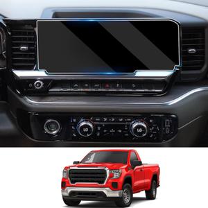 Moonlinks Tempered Glass Screen Protector 13.4" Compatible with 2022-2025 Chevy Silverado GMC Sierra 1500/2500/3500 Navigation Touchscreen Protector High Definition 9H Hardness Anti-Fingerprint