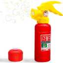 JOYIN Automatic Bubble Maker Fire Extinguisher Bubble Blower Machine with Solution (230 ml) for Kids, Indoor and Outdoor Play, Summer Themed Party and Birthday Gift