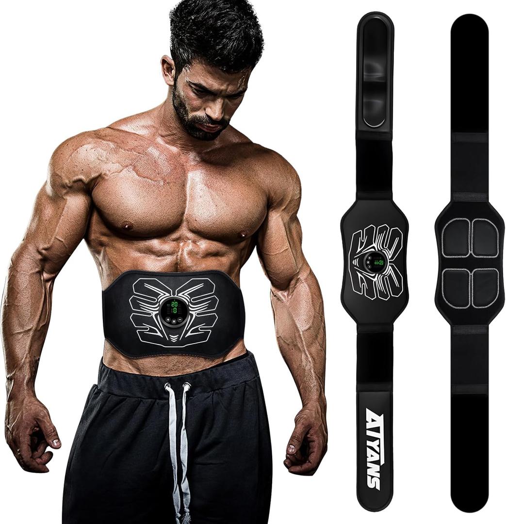 ABS Stimulator,Ideal Home Office Fitness Workout Equipment,Easy Abdominal Muscle Stimulation and Muscle Activation, Strength Training Equipment for Men and Women