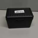 H4D Index Card Holder 4x6 Inches with 25 Plastic Dividers, Black