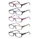 Kerecsen Reading Glasses 5 Pairs Fashion Ladies Readers Spring Hinge with Pattern Print Eyeglasses for Women (Mix Color -2, 4.00)
Amazon's Choice