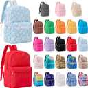 Amylove 24 Pack Bulk School Backpacks for Kids 17 Inch Playful Color