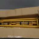 Over The Table Rod Stand with Clamps, Gold Metal Table Arch Adjustable 38"-47" Tall 34"-102" Length, Table Balloon Arch for Wedding, Anniversary, Birthday, Party, Christmas Decoration