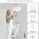 6-Pack Ultra Thin 15.8" LED Ceiling Lights, 32W 3520LM Dimmable Flush Mount, 5CCT 2700K-6500K Adjustable, Edge-lit Low Profile Fixture for Bedroom Kitchen Hallway Basement, White