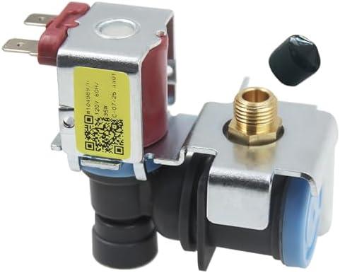 wpw10498976 W10498976 Refrigerator Ice Maker Water Inlet Solenoid Valve for Whirlpool Maytag Kenmore Fridge Replacement Parts W10420082 K-78200 W10498974 2315508 PS11755667 Ice Maker Valve