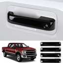 Car Door Handle Cover for Ford F-150 2015-2020F-250 Super Duty 2017-2022F-350 Super Duty 2017-2022 Auto Exterior Accessories Handle Protectors Covers Wrap Decoration ABS Gloss Black