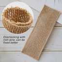 100pcs Burlap Napkin Rings with Wired Edge Disposable Napkin Rings Napkin Bands for Country Wedding Decorations Party Dinner Table Decorations