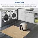 WePet Cat Litter Box Mat(No. 02-2), Kitty Premium PVC Pad, Durable Trapping Rug, Phthalate Free, Urine-Resistant, Scatter Control, XXL 47 x 36, Beige (47x36 Inch (Pack of 1))