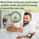 6 Pack Nasal CPAP Mask Liners Compatible with N20 Nasal Mask Cushions Soft Thin Blanket Style Absorb Oils and Moisture Reducing Redness Enhanced Comfort (Raw White) (Medium)