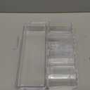 Clear Seasoning Box, 4 Piece Seasoning Rack Spice Pots, Plastic Storage Container Condiment Jars with Lids and Spoon, Storage Container Spice Jar for Salt Sugar Tea Herbal Coffee Beans