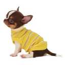 LOPHIPETS 100% Cotton Rib Dog Tank Top Vest - Stretchy Breathable Soft Pet Apparel for Teacup Chihuahua Yorkie Puppies - Indoor Outdoor Casual Wear (Yellow, XXS | 0.5-1.2 lbs)