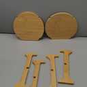 Wood Drink Dispenser Stand Potted Holder Solid Support Decorative Display Pitcher Stand Base for Parties Containers