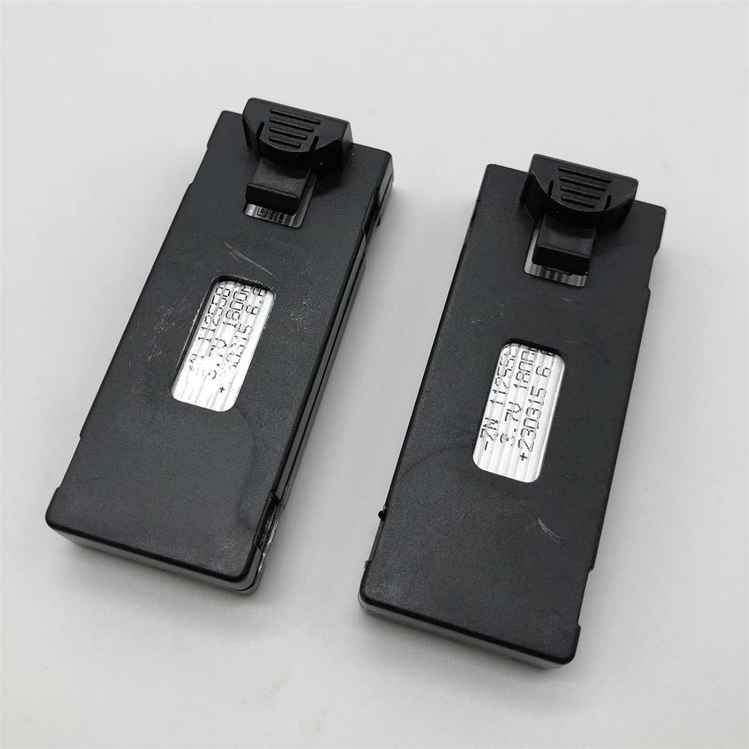 Drone Lipo Battery, for LSRC S1S LS-S1S Drone Battery Spare Part 3.7V 1800mAh Drone Lipo Battery Part for RC LSRC S1S Drone Quadcopter Accessories (Color : 2PCS)