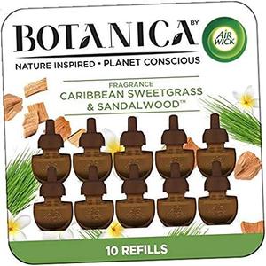 Air Wick Scented Oils 0+10 Sweetgrass & Sandalwood, 10 Refills
