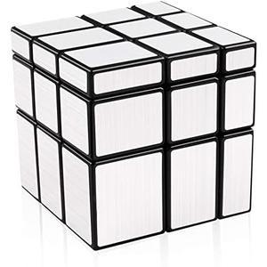 D-FantiX Shengshou Mirror Cube 3x3x3 Speed Cube 3x3 Mirror Blocks Cube Different Shapes Silver Cube 57mm D-FantiX Shengshou Mirror Cube 3x3x3 Speed Cube 3x3 Mirror Blocks Cube Different Shapes Silver Cube 57mm
