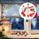 BESPORTBLE Christmas Doll Resin Figurines Set 18 Pcs Miniature Christmas Adornments Shatterproof Small Decorative Artware for Holiday Table and Home D Cor