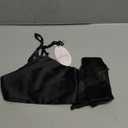 RSLOVE Women Sexy Lingerie Set Satin Bow Tie 2 Piece Bra and Panty Sets Size Small