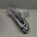 Plastic Hangers 50 Pack Heavy Duty Dry Wet Clothes Hangers with Non-Slip Pads Space Saving 0.2" Thickness Super Lightweight Organizer (Gray)