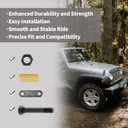 Lonffery Trailer Alex Shackle Kit, 312L Shackle Strap Fit for 3500lb-7200lb Double Eye Spring