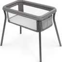 Chicco LullaGo Anywhere Portable Bassinet, Lightweight, Space-Saving with Waterproof Mattress and Fitted Sheet, Travel-Friendly, Includes Carry Bag | Sandstone/Grey, 1 Count