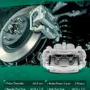 SCITOO 19B3123A 19B3122A Front Left & Right Disc Brake Calipers Assembly w/Bracket For Nissan For Frontier/For Pathfinder/For Xterra,For Suzuki For Equator