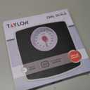 Taylor Battery Free Analog Scales for Body Weight, 330LB Capacity, Easy to Read Large 4.25-inch Dial, 10.3 x 10.6-inch Vinyl Mat Platform, Black