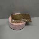 LIYH 100 Pcs Pink Gold Dessert Plates - 100 Pcs Gold Plastic Forks,Cake Plates Disposable with Forks, Appetizer Plates, Bridal Shower Party Plates for Birthday Wedding Party